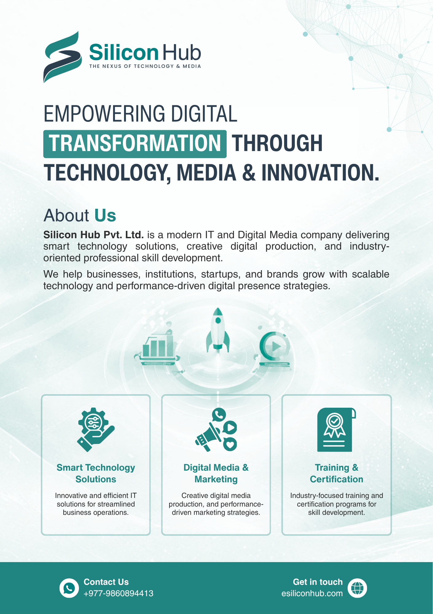 Silicon Hub flyer design